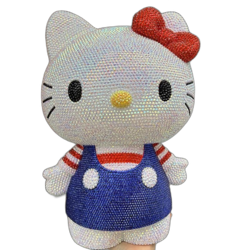 Rhinestone-Encrusted Hello Kitty Figurine