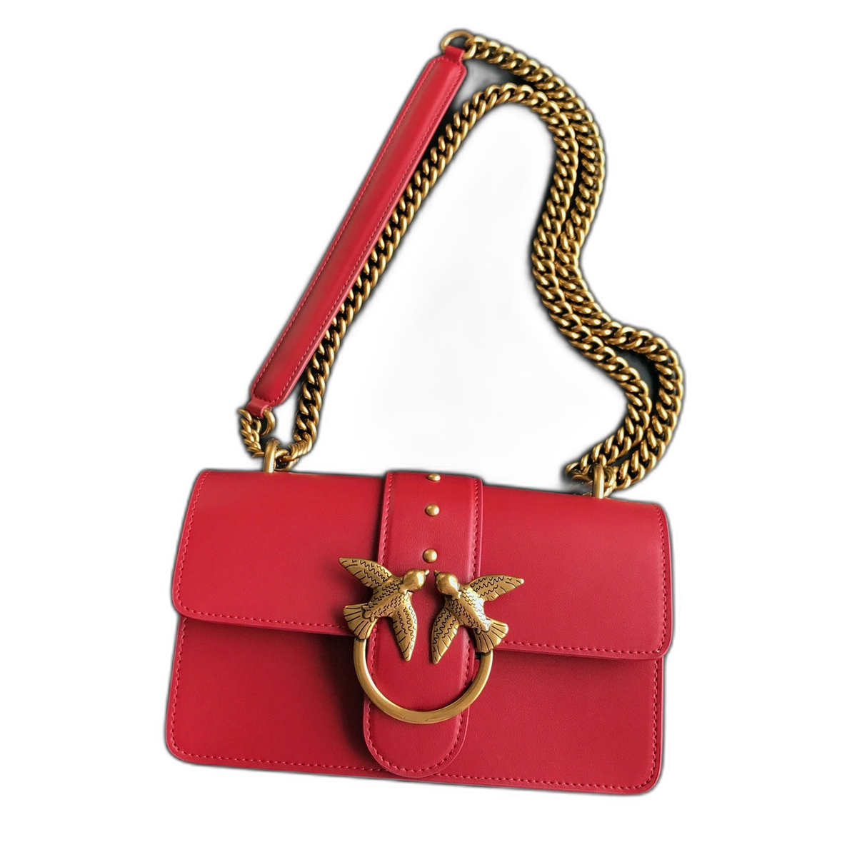Pinko Love Birds Icon Shoulder Bag ( Leather)