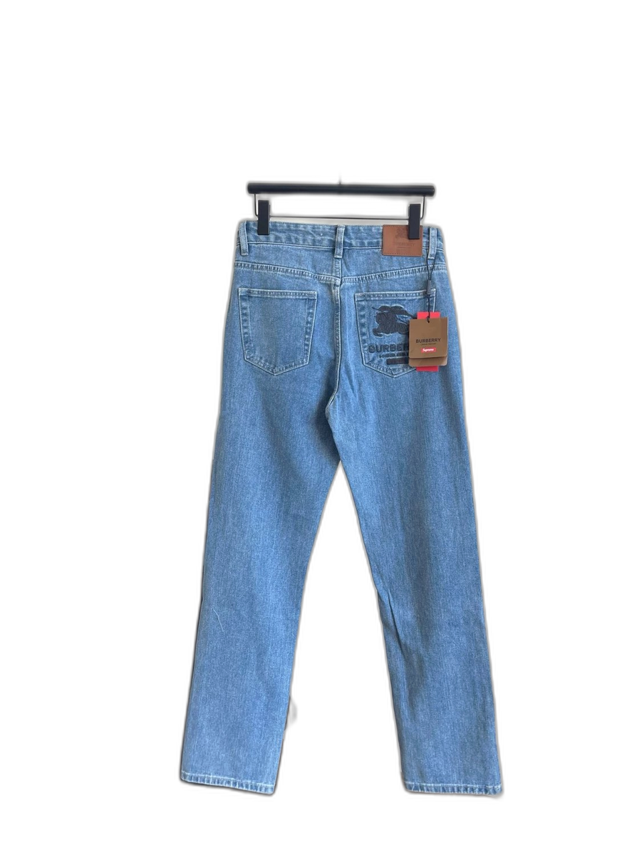 Burberry x Supreme Collaboration Jeans