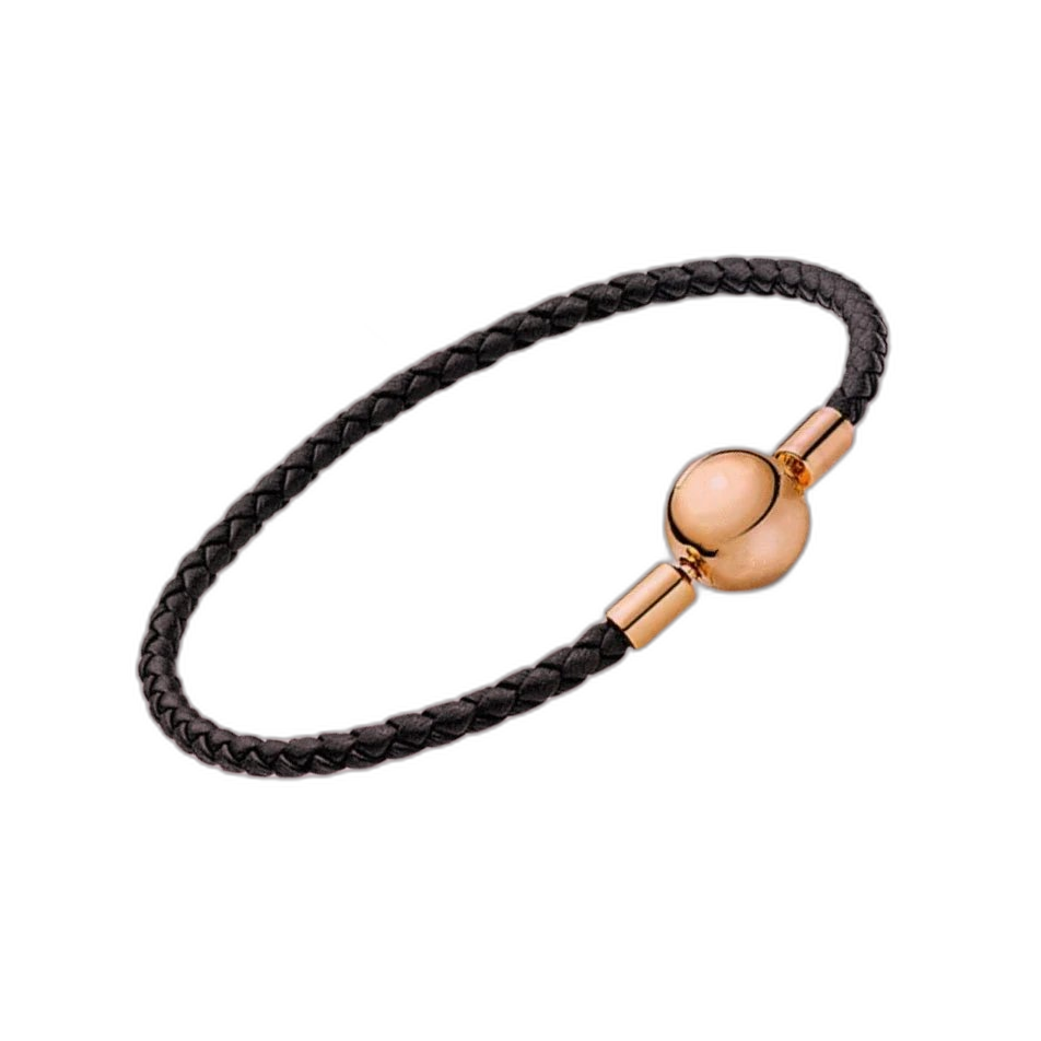 Pandora Style -Tone Sliding Snake Chain Bracelet