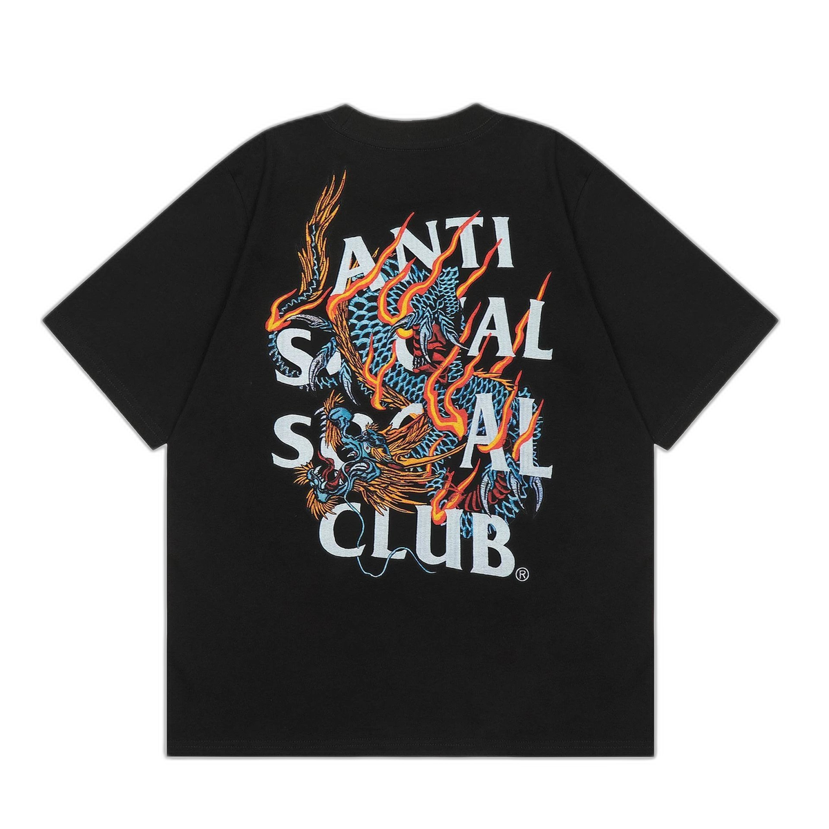 Anti Social Social Club Dragon & Fire Graphic T-Shirt
