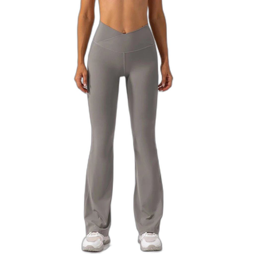 Alo Yoga Crossover High-Waisted Flared Leggings