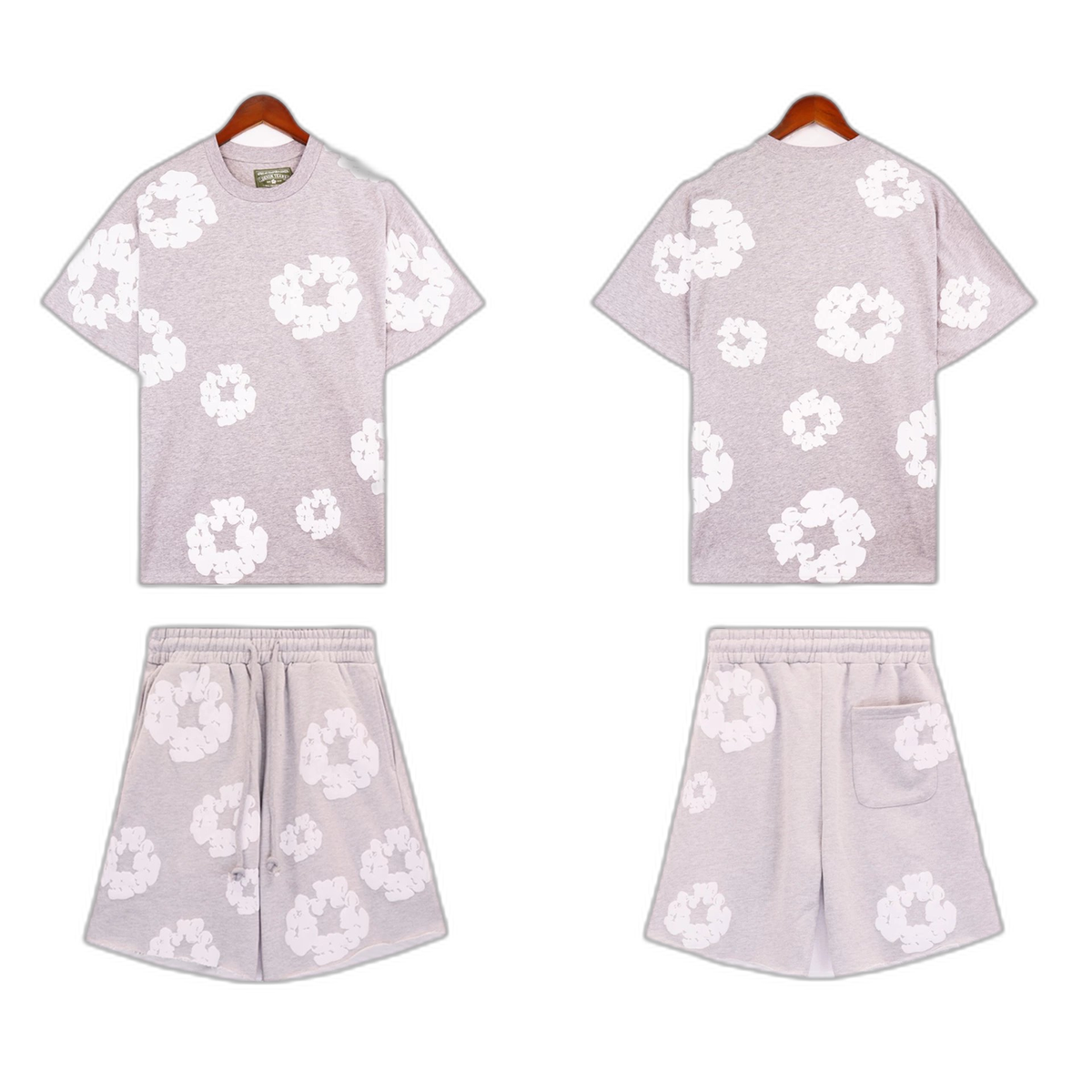 Denim Tears Cotton Wreath Print Shorts