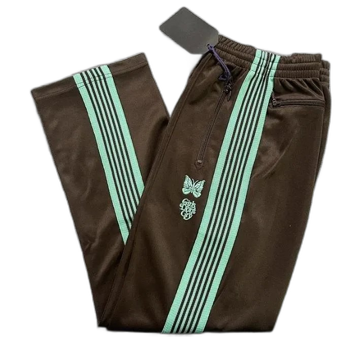 Needles Butterfly Embroidered Side Stripe Track Pants