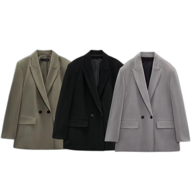 ZA Double-Breasted Blazer