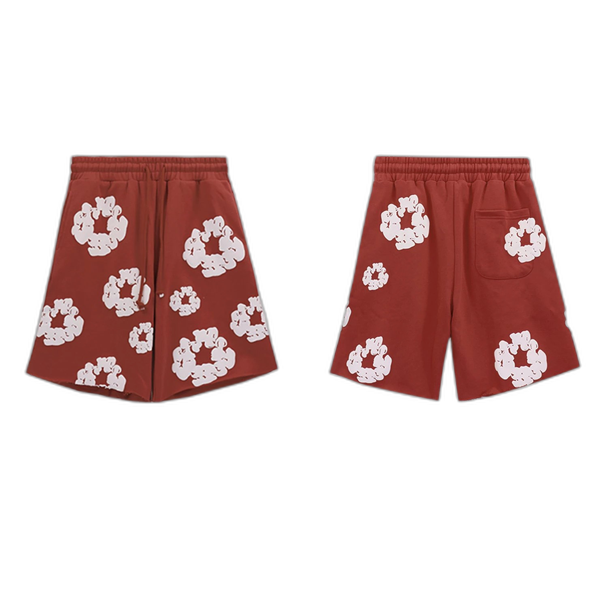 Denim Tears Cotton Wreath Print Shorts