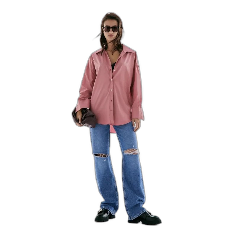 ZA SHOP Oversized Button-Down Shirt