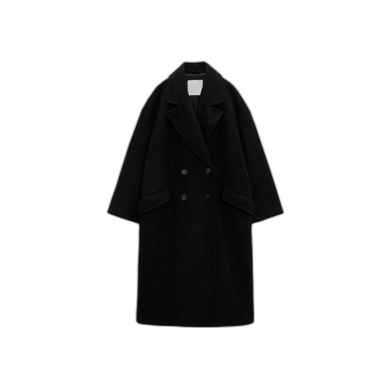 ZA Double-Breasted Wool Coat