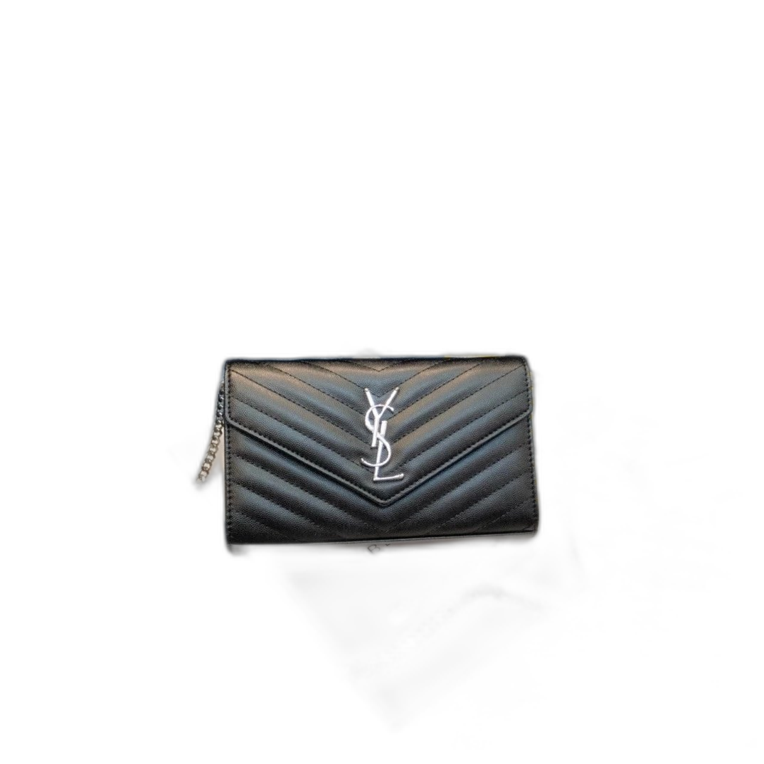 Saint Laurent Cassandre Envelope Chain Wallet