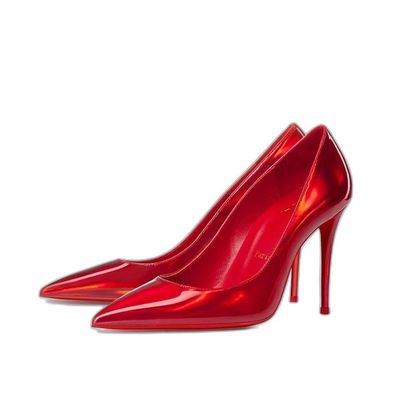 Christian Louboutin Iriza Patent Leather Half-d'Orsay Pumps