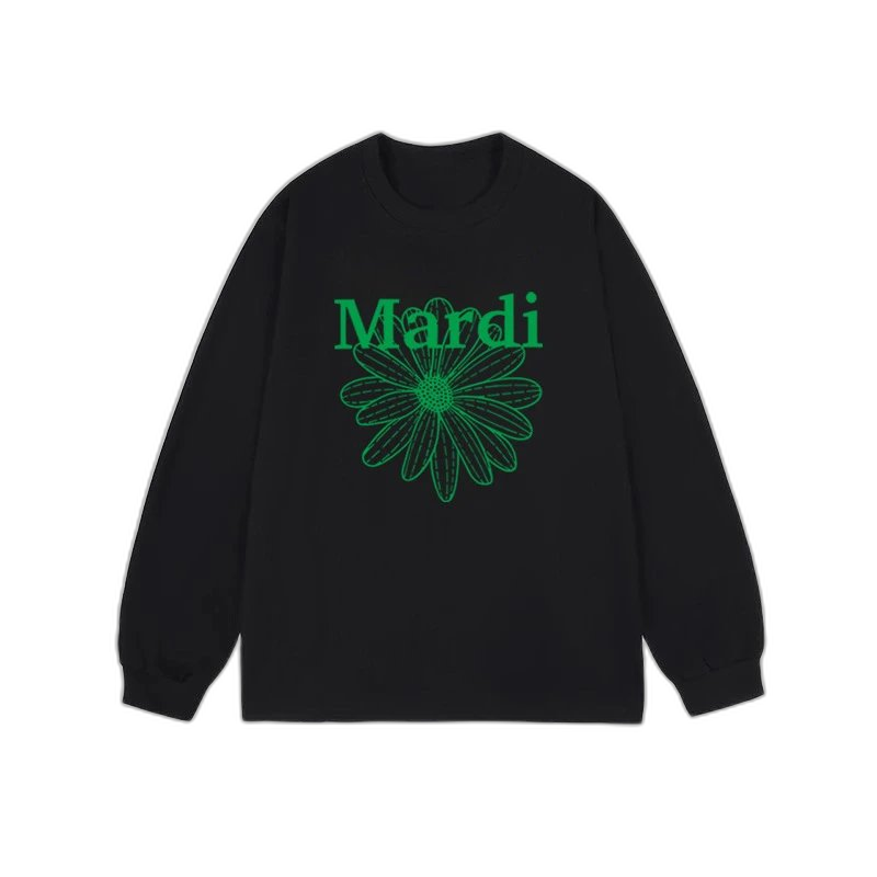 Mardi Mercredi Flower & Dachshund Print Crewneck Sweatshirt Collection