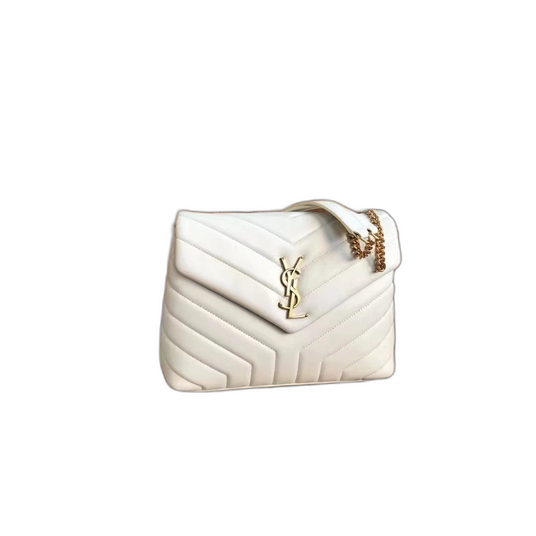 Saint Laurent Loulou Medium Chain Bag ( Quilted Leather)