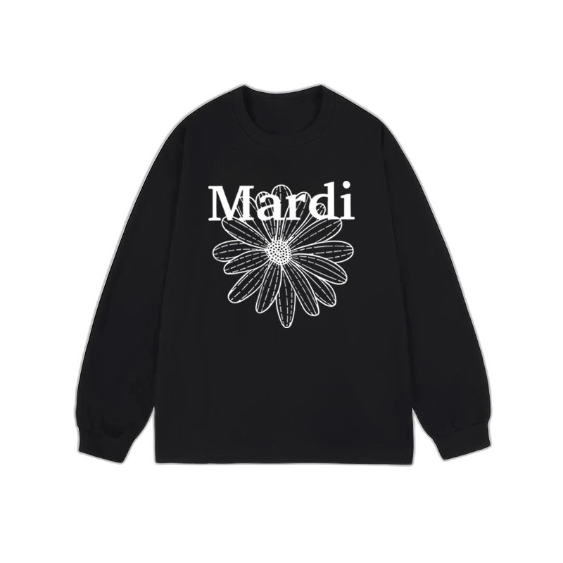 Mardi Mercredi Flower & Dachshund Print Crewneck Sweatshirt Collection