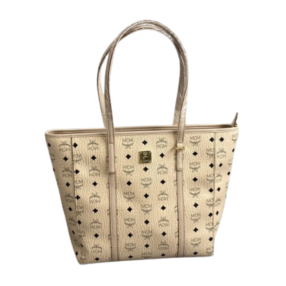 MCM Visetos Large Shopper Tote Bag