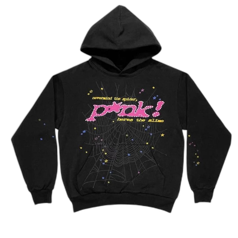 Bright Spider Print Hoodie