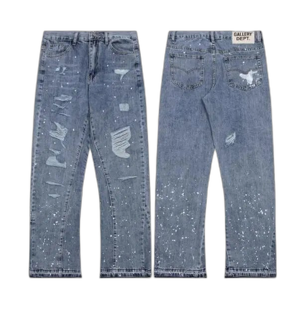 Gallery Dept. Paint Splatter Flare Jeans