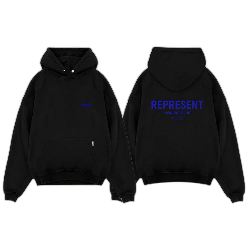 Represent Owners' Club Light Hoodie (Front & Back View)