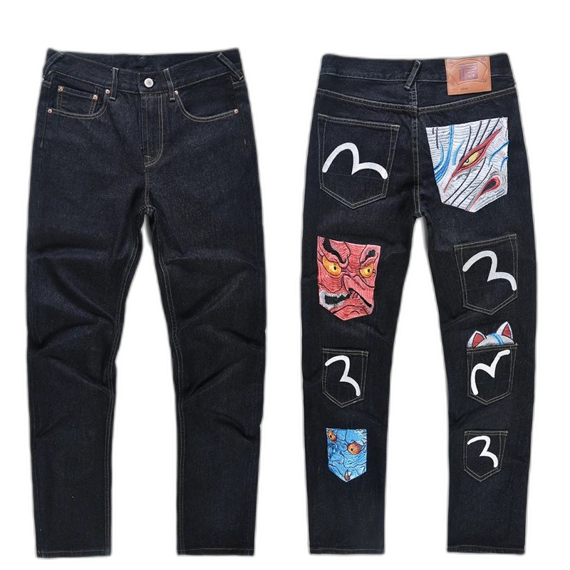 Evisu Skull Embroidery Jeans