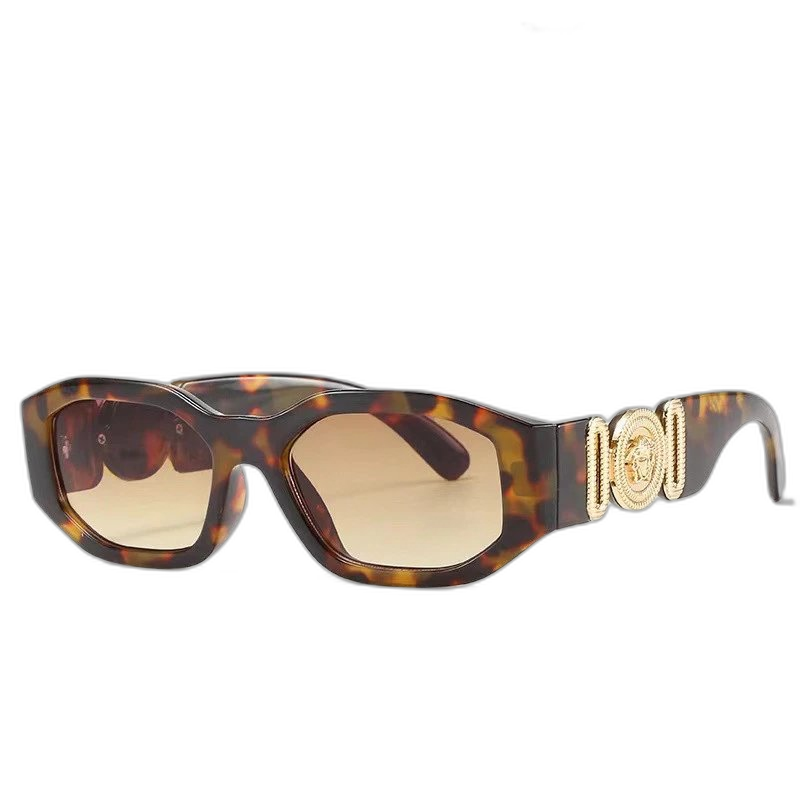 Versace-style Medusa Tortoiseshell Sunglasses