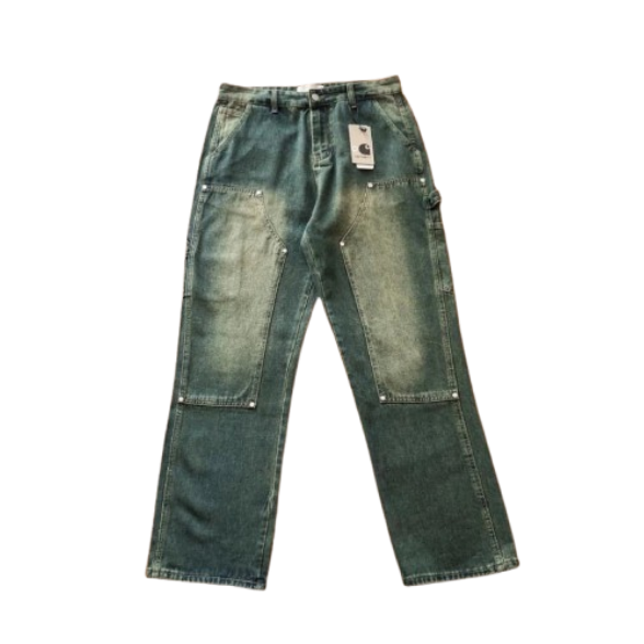Carhartt Double Knee Washed Denim Pants
